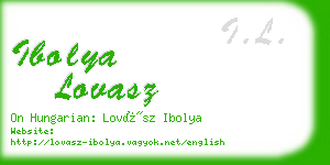 ibolya lovasz business card